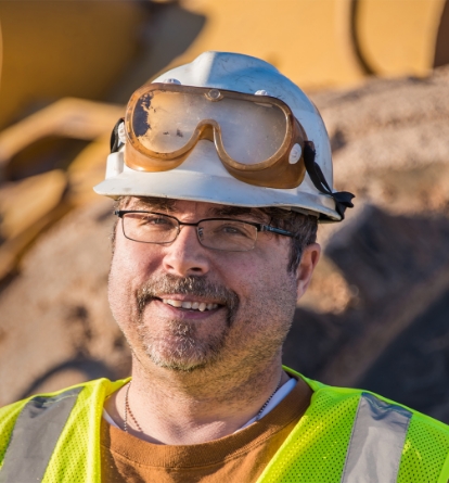 Miner Smiling